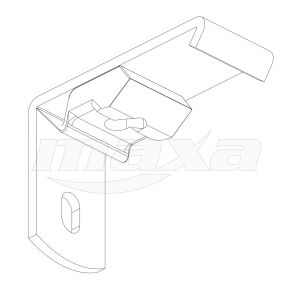 3,5cm czarny uchwyt ścienny SMART KLICK 3,5 cm FOREST FP1020206035