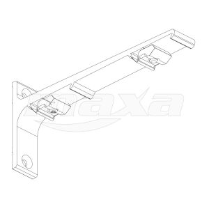 15cm złoty uchwyt ścienny aluminiowy podwójny FOREST FP1020302150