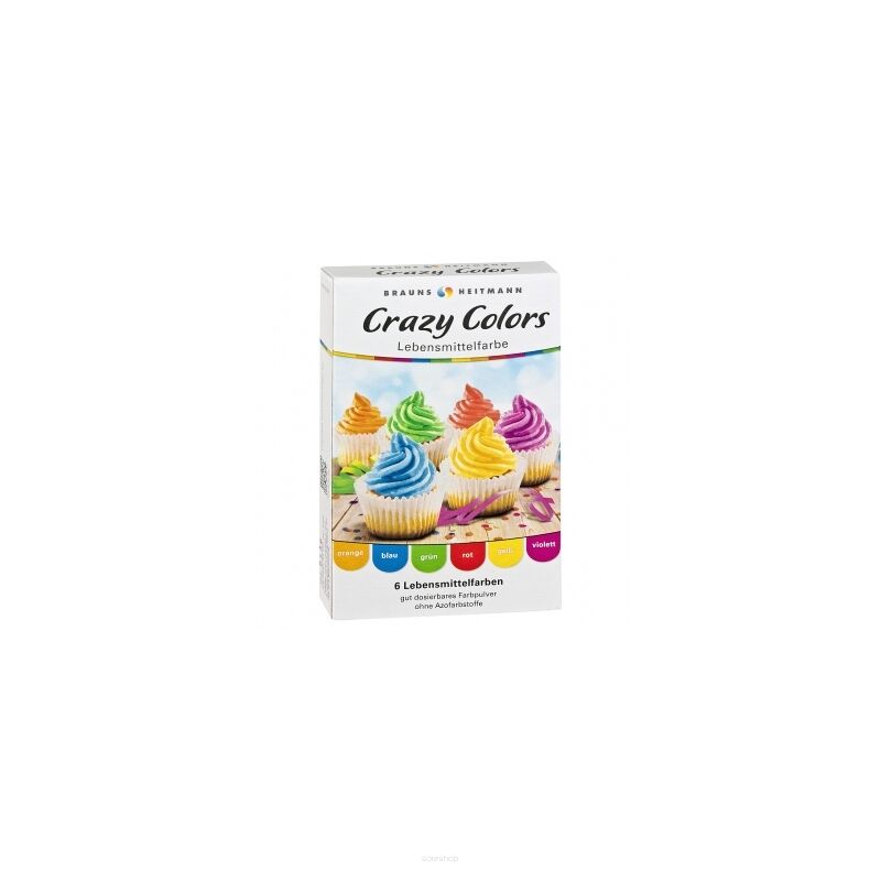 6x4g HEITMANN crazy colors 2120 barwnik spożywczy brauns 4052400021204