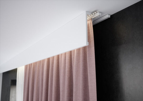 LK-04M Creativa 180x45mm L= 2,44m 5907684601897 listwa karniszowa Biały Light Blocker Satyna
