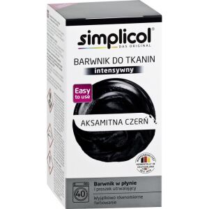 560g SIMPLICOL aksamitna czerń 1818 barwnik do tkanin intensywny 4052400152519 czarny